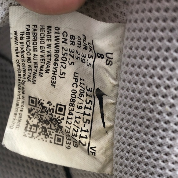 Nike Air Force 1 '07 Womens White Athletic Shoes Sneakers 315115-112 Size 8 - Picture 10 of 13